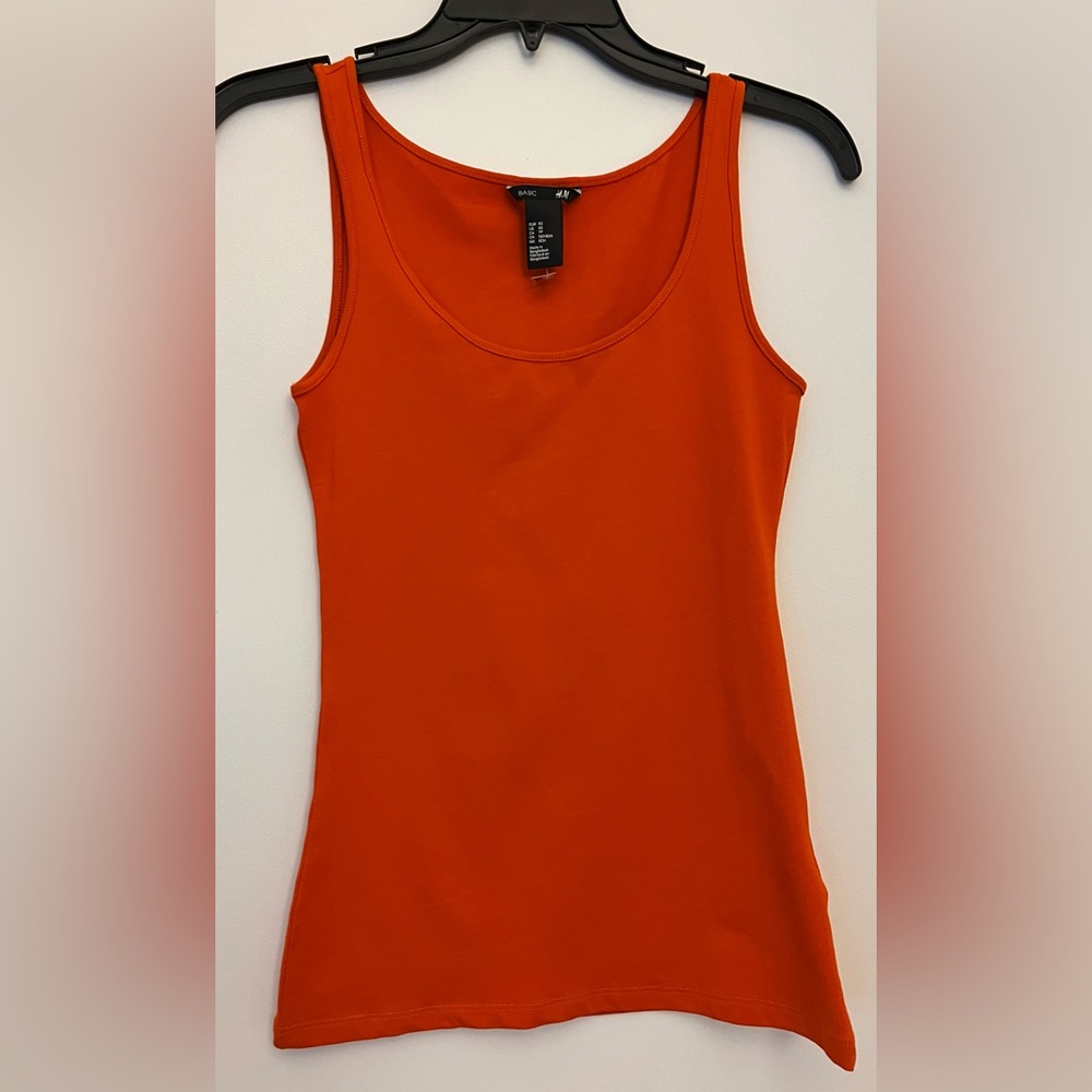 Brand New Women’s H&M Burnt Orange Summer Tank Top XS (Extra Small)